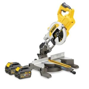 DeWALT DCS777T2-GB Mitre Chopsaw 54V XR Flexvolt 2 x 6amp, DCB116 Charger and bag