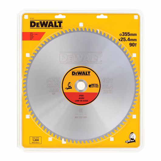 DeWALT DT1927-QZ TCT Mild Steel for Cut Off Saw 355x25.4mm 90teeth