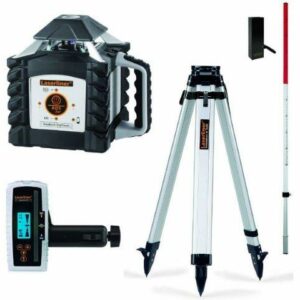 Laserliner QUANDRUM410S Rotating Laser Kit Tripod Staff Quandrum 410s