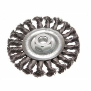 Silverline 656640 115mm Steel Edge Wire Brush for angle grinders with M14 thread