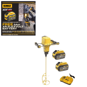 DeWALT DCD240X2-GB 54V Flexvolt Mixer Drill 2x9amp Batteries