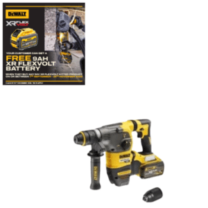 DeWALT DCH334X2-GB SDS Hammer Drill 54V Quick Change Chuck (2x9amp)