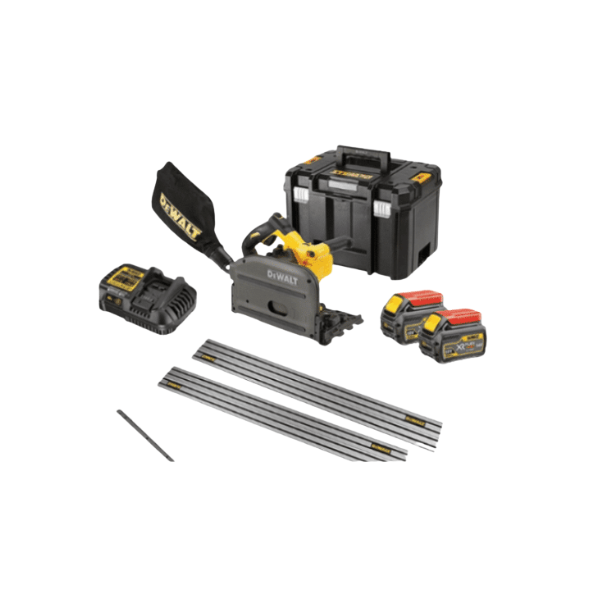 DeWALT DCS520T2-GB Plunge Saw 54V Rails, 2x6amp, Charger