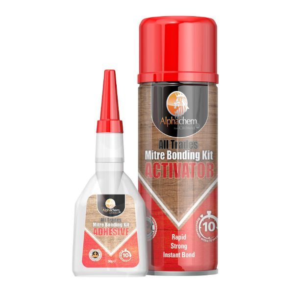 Alphachem X2MITREKIT Twin Pack Mitre Bond with glue and activator