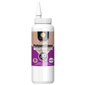 Alphachem X2PU30MIN1 Wood Glue Polyurethane Bottle 30minute D4 1000gr is a solvent free, polyurethane wood bonding adhesive.