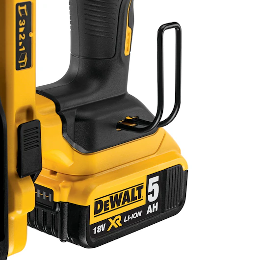DeWALT DCN890P2-GB Concrete Nail Gun 18V plus 2x5amp Batteries & Charger