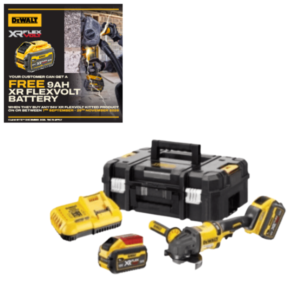 DeWALT DCG418T2-GB High Power Angle Grinder 54volt 2x6amp &