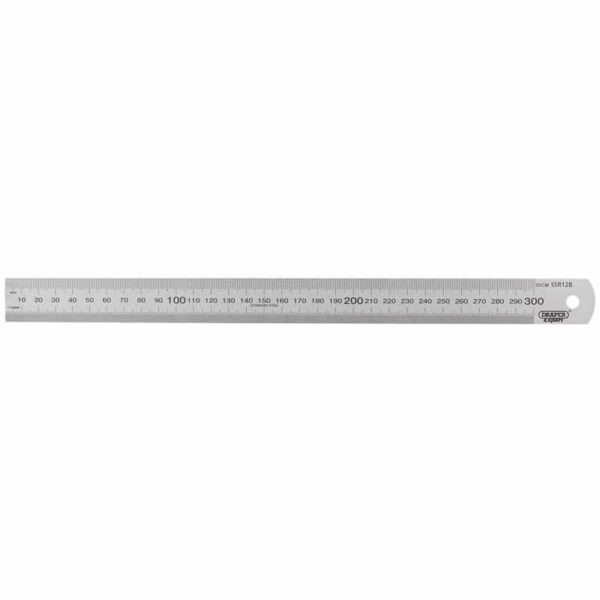 Draper 22671 Steel Ruler Stainless 300mm 12inch