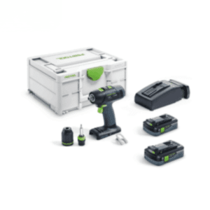 Festool 576447 18volt Cordless Drill, 2 chucks, 2 x 4amp batteries