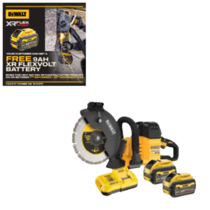 Dewalt DCS691X2-GB 54volt 230mm Grinder Consaw wtc 2x9amp