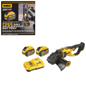 Dewalt DCG460X2-GB 54v 230mm Angle Grinder 2 x 9amp batteries