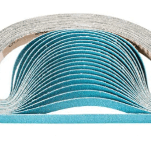 Pack(10) 13x457mm P180 Sanding Belts Blue Zirconia Aluminia ABN013X00457VAB180