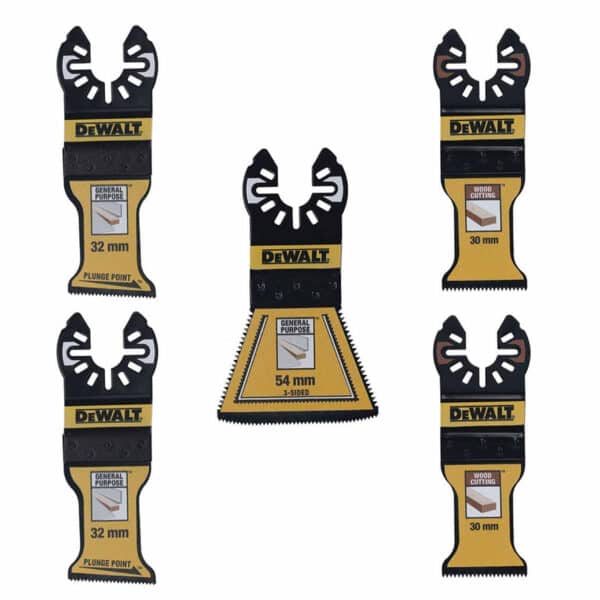 Dewalt DT20777-QZ 5pce Multitool Saw Blades assorted