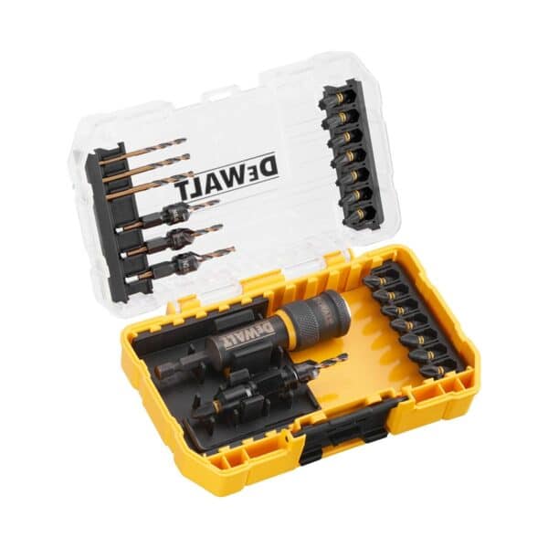 Dewalt DT70779T-QZ 15pce Impact Flip Adaptor with countersinks for wood and screwdriver bits