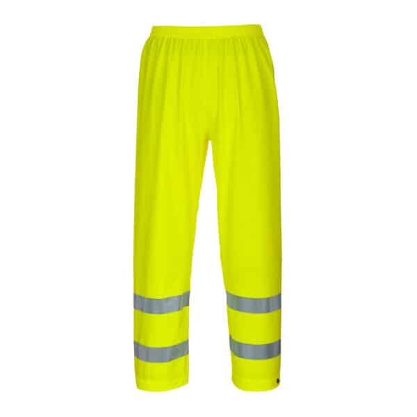 Portwest Yellow Waterproof Rain Trousers Breathable High Grade - Image 2
