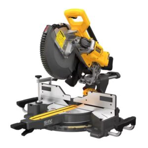 Dewalt 18volt Mitre Chop Saw with 305mm Blade for wood, 2x8amp 18volt Batteries & Charger