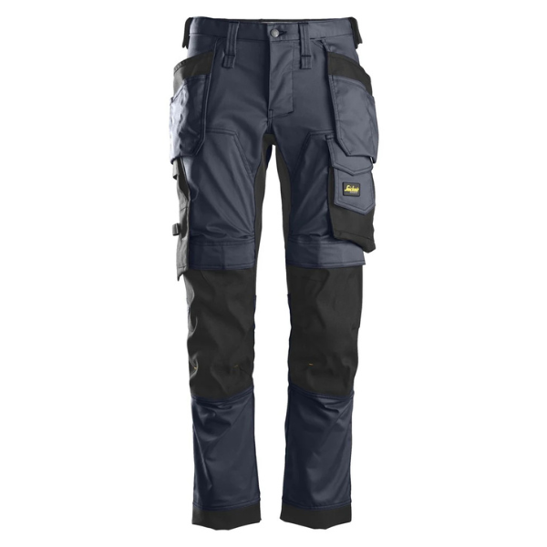 Snickers 624195 Black & Navy Trousers Stretch Tight Fit