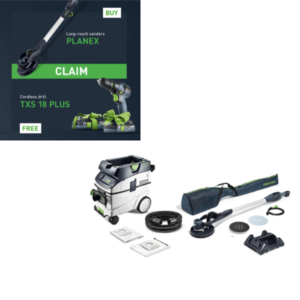Festool 578419 110volt Long-reach Planex Easy sander in bag and extractor set LHS-E 225/CTM 36-Set
