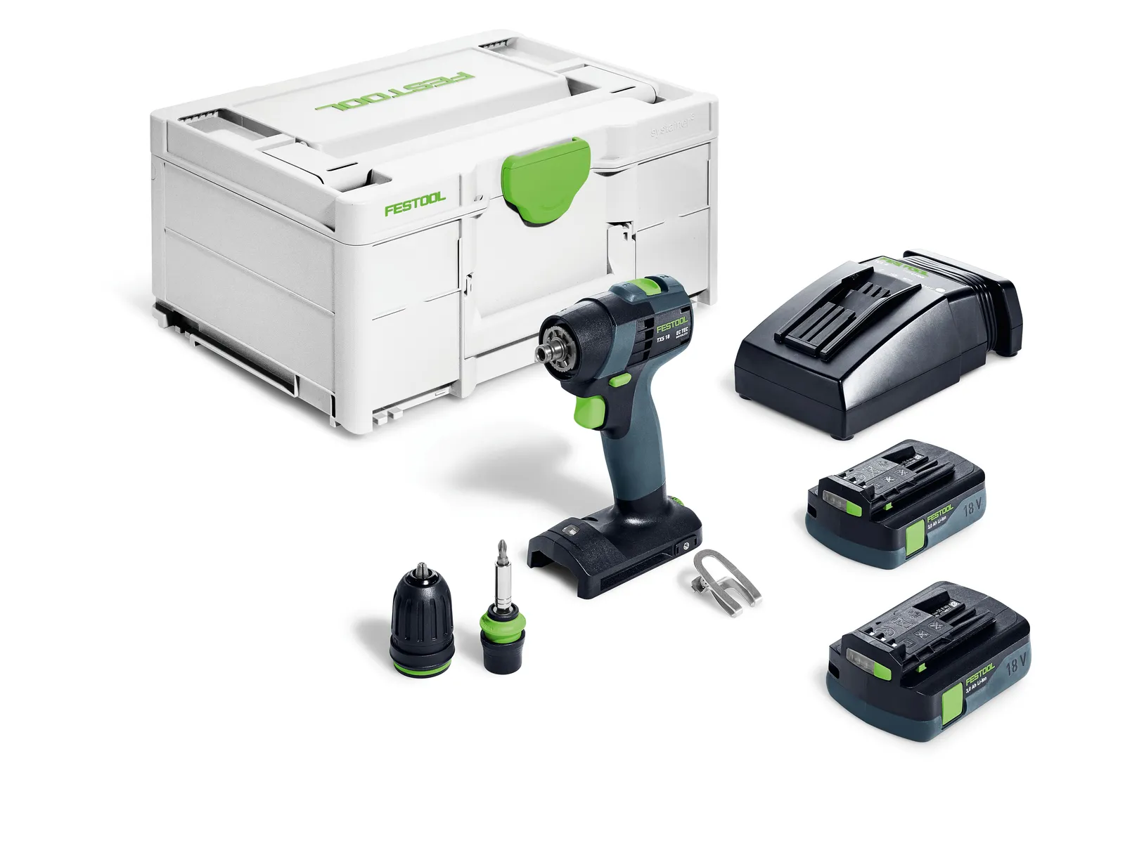 Festool 577332 TXS18 18volt Cordless Cordless Drill Screwdriver c/w 2 x3amp batteries