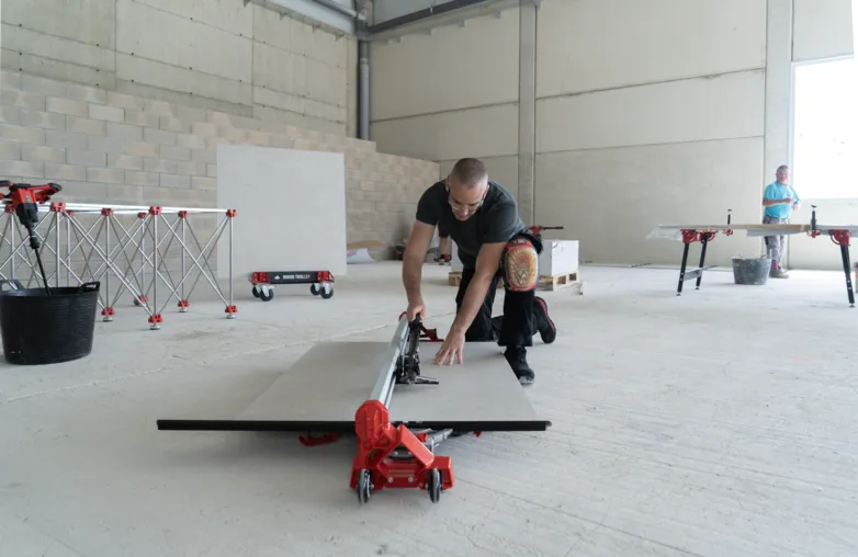 Rubi 15958 1300mm Manual Tile Cutter in case ASYMMETRIC mono guide 3-21mm capacity