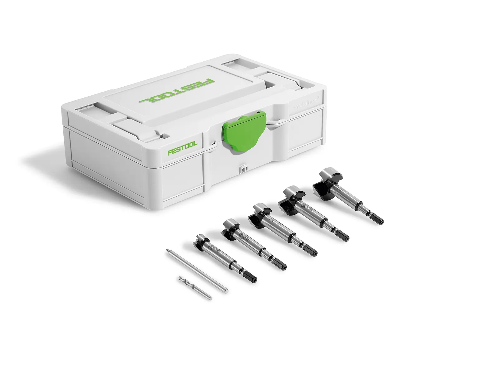 Festool 578110 5pce Forstner Wood Drill Bit Set 15-35mm is Systainer case