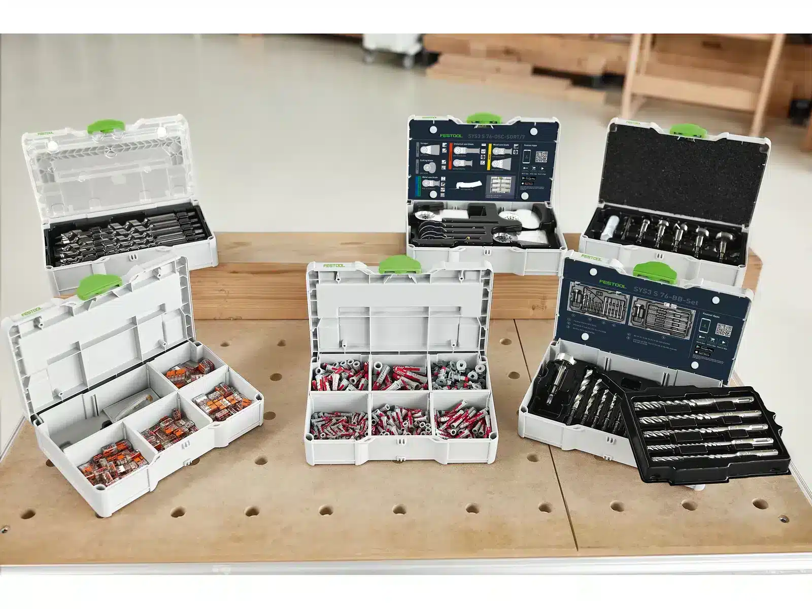 Festool 578110 5pce Forstner Wood Drill Bit Set 15-35mm is Systainer case