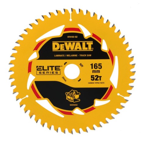 Dewalt Dt4102-qz 165x20mm 52teeth Thin Saw Blade for laminate & Melaminev