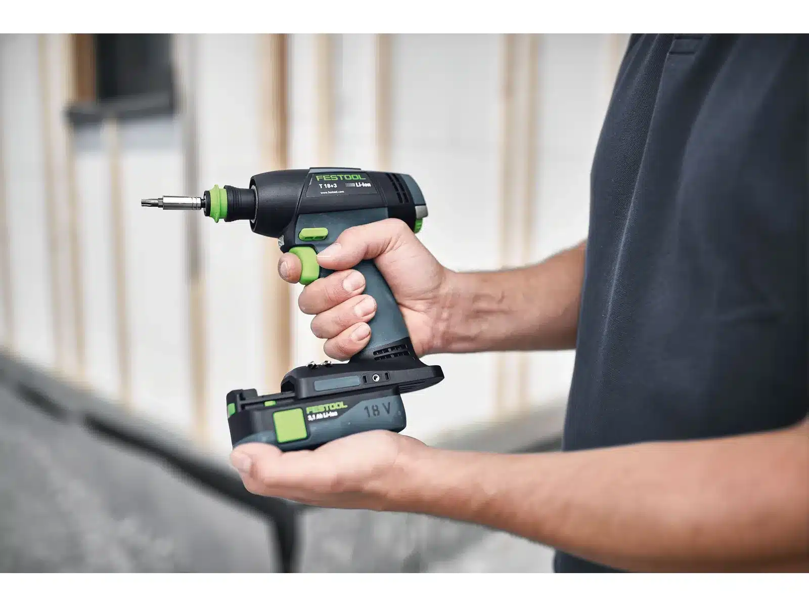 Festool 577226 18volt Impact Driver 1/4"hex body only in systainer TID-18