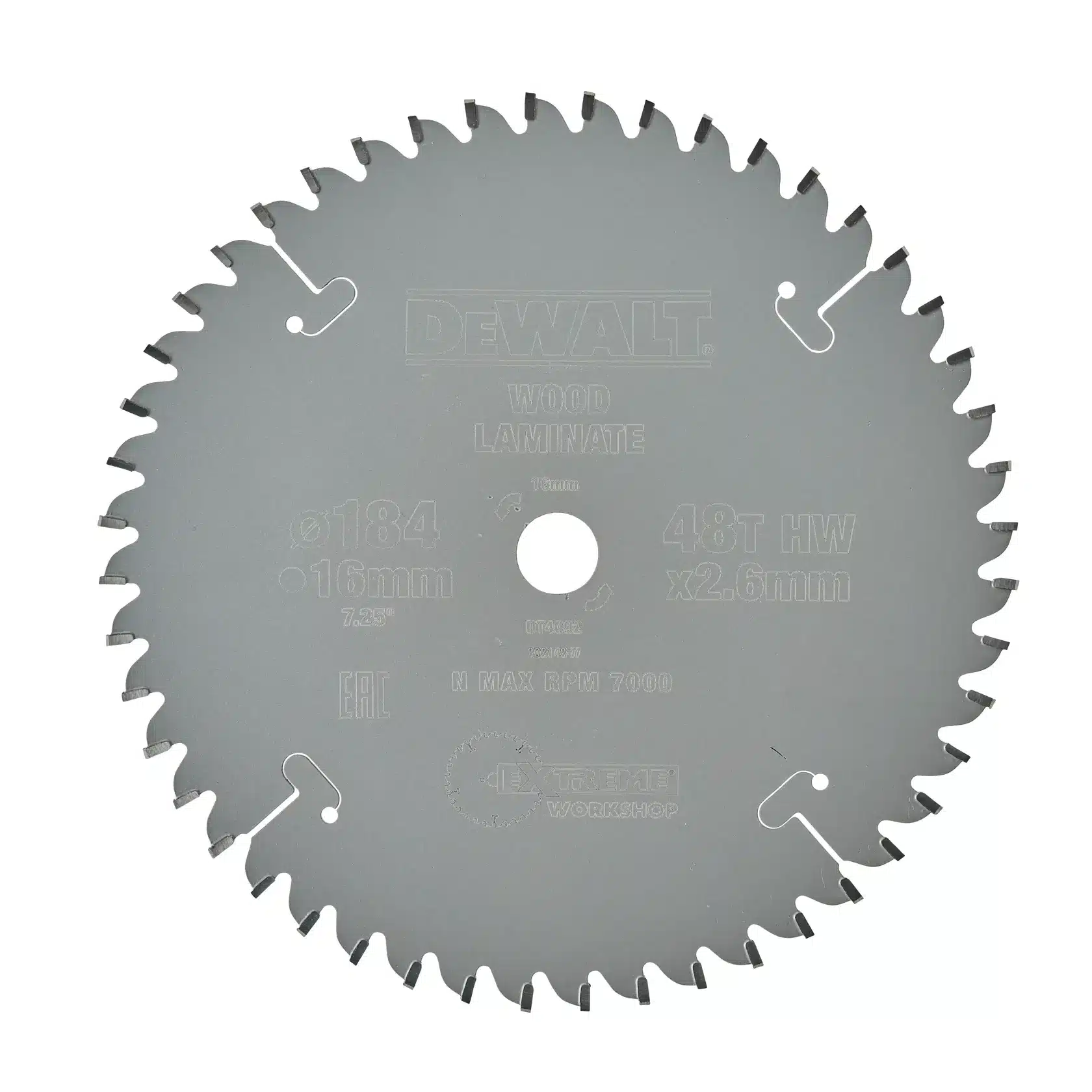 Dewalt DT4092-QZ 184x16mm bore 48teeth TCT Circular Saw Blade